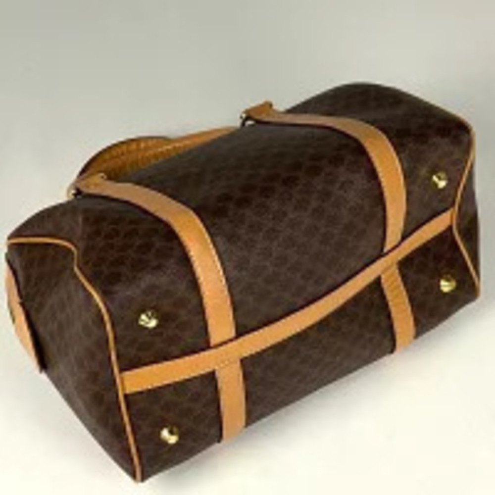 Celine handbag Boston canvas brown Macadam Brown